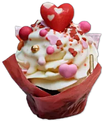 Muffinteig mit Erdbeertopping