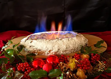 Grubenstollen mit Stollenfeuer
